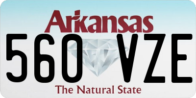 AR license plate 560VZE