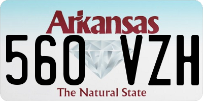 AR license plate 560VZH