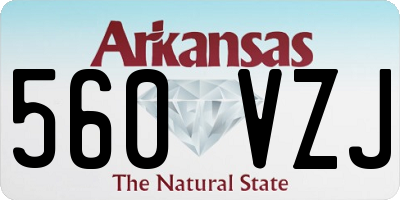 AR license plate 560VZJ