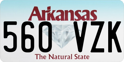 AR license plate 560VZK