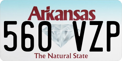 AR license plate 560VZP