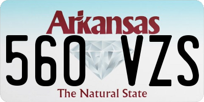 AR license plate 560VZS