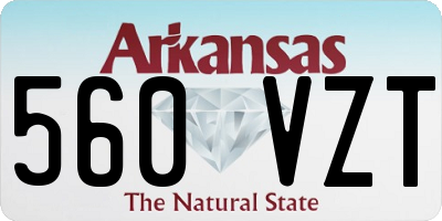 AR license plate 560VZT