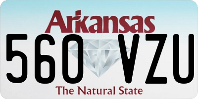AR license plate 560VZU