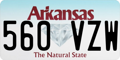AR license plate 560VZW