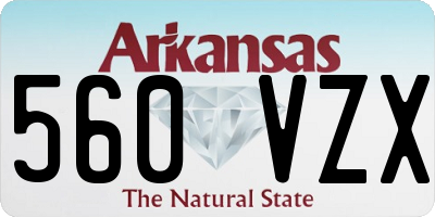 AR license plate 560VZX