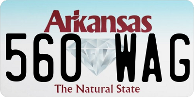 AR license plate 560WAG
