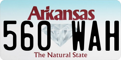 AR license plate 560WAH
