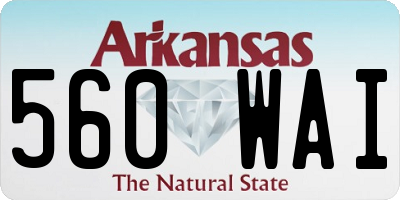 AR license plate 560WAI