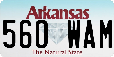 AR license plate 560WAM