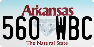 AR license plate 560WBC