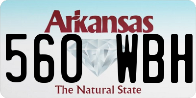 AR license plate 560WBH