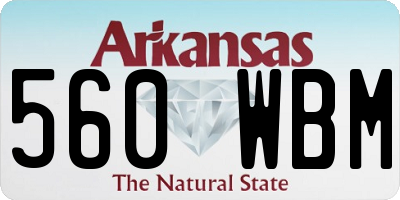 AR license plate 560WBM