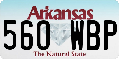 AR license plate 560WBP