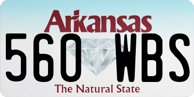 AR license plate 560WBS