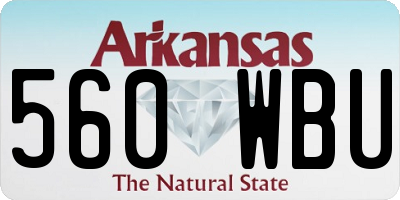 AR license plate 560WBU