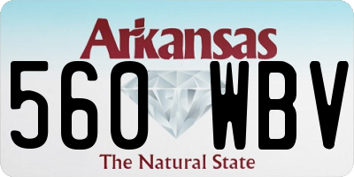 AR license plate 560WBV