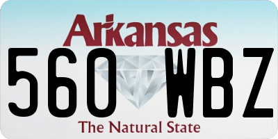 AR license plate 560WBZ