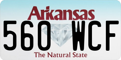 AR license plate 560WCF