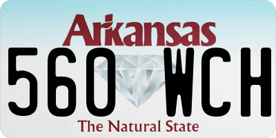 AR license plate 560WCH
