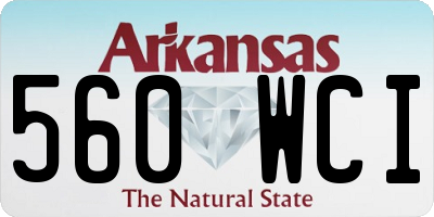 AR license plate 560WCI