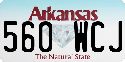 AR license plate 560WCJ