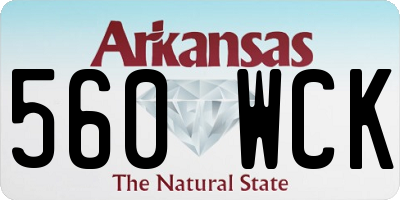 AR license plate 560WCK