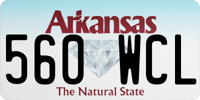 AR license plate 560WCL