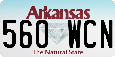 AR license plate 560WCN