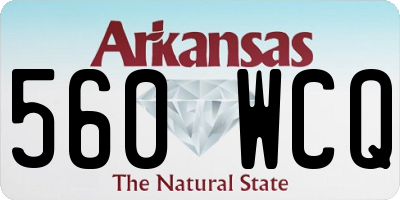 AR license plate 560WCQ