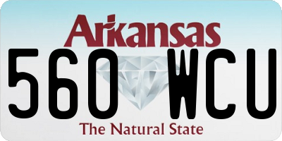 AR license plate 560WCU