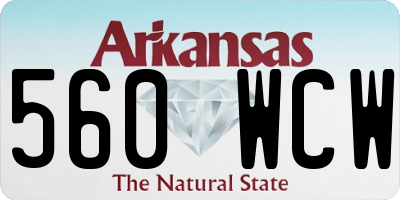 AR license plate 560WCW
