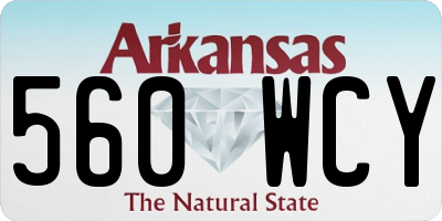 AR license plate 560WCY
