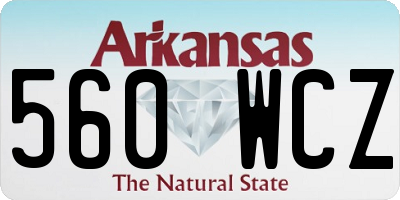 AR license plate 560WCZ
