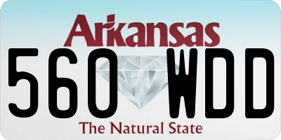 AR license plate 560WDD