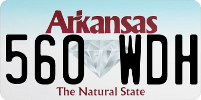 AR license plate 560WDH