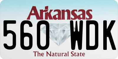 AR license plate 560WDK