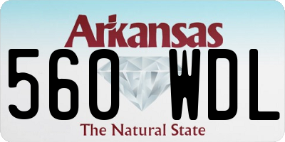 AR license plate 560WDL