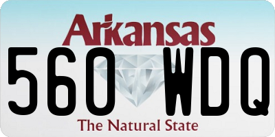 AR license plate 560WDQ