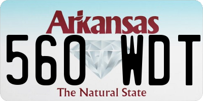 AR license plate 560WDT