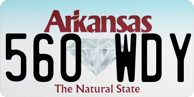 AR license plate 560WDY