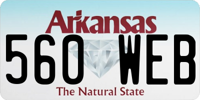 AR license plate 560WEB