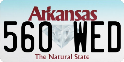 AR license plate 560WED
