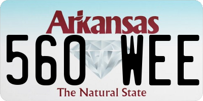 AR license plate 560WEE