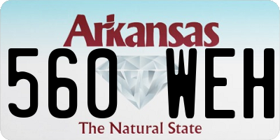 AR license plate 560WEH