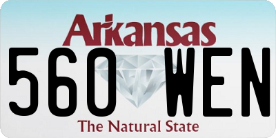 AR license plate 560WEN
