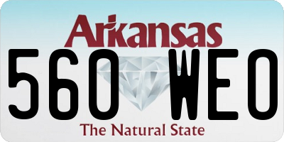 AR license plate 560WEO