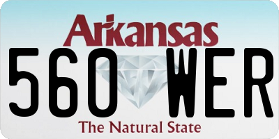 AR license plate 560WER
