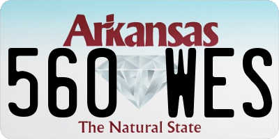 AR license plate 560WES