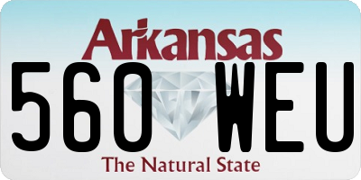 AR license plate 560WEU